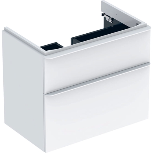 GEBERIT Szafka SMYLE SQUARE pod umywalkę, B73.4cm, H61.7cm, T47cm, z dwoma szufladami, biały