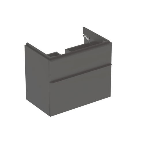 GEBERIT Szafka SMYLE SQUARE pod umywalkę, B73.4cm, H61.7cm, T47cm, z dwoma szufladami, lava