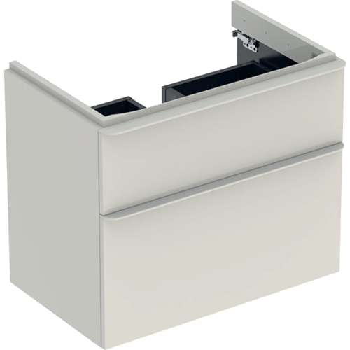 GEBERIT Szafka SMYLE SQUARE pod umywalkę, B73.4cm, H61.7cm, T47cm, z dwoma szufladami, sand grey
