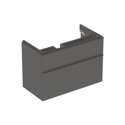 GEBERIT Szafka SMYLE SQUARE pod umywalkę, B88.4cm, H61.7cm, T47cm, z dwoma szufladami, lava