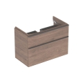 GEBERIT Szafka SMYLE SQUARE pod umywalkę, B88.4cm, H61.7cm, T47cm, z dwoma szufladami, Orzech włoski hickory