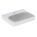 GEBERIT Umywalka SMYLE SQUARE, B55cm, H16.5cm, T44cm, z przelewem, z otworem na baterię