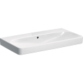 GEBERIT Umywalka SMYLE SQUARE, B90cm, H16.5cm, T48cm, z przelewem, bez otworu na baterię