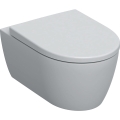 GEBERIT Miska wisząca WC ICON lejowa, ukryte mocowania, Rimfree, 53 cm, Biały-alpin / Matowy, zestaw z deską