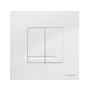 SCHWAB ARTE DUO METALL przycisk spłukujący, biały