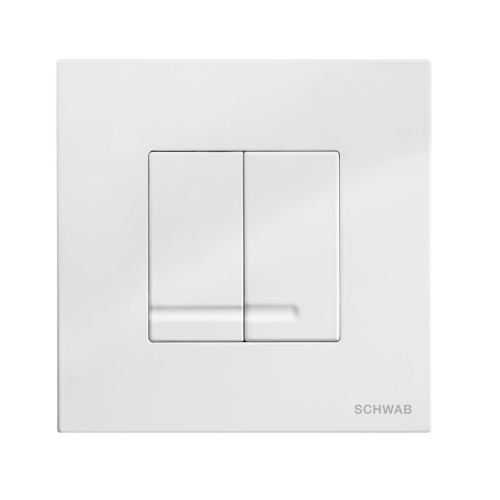 SCHWAB ARTE DUO METALL przycisk spłukujący, biały