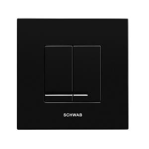 SCHWAB ARTE DUO przycisk spłukujący, czarny