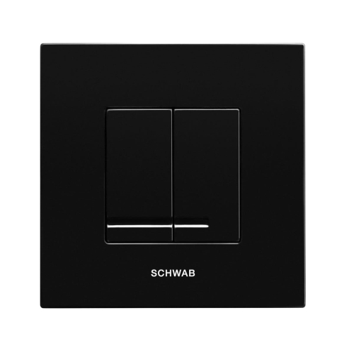 SCHWAB ARTE DUO przycisk spłukujący, czarny