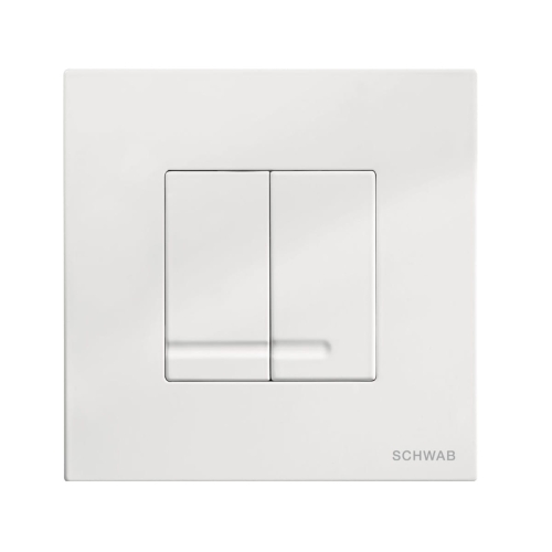 SCHWAB ARTE DUO przycisk spłukujący, biały