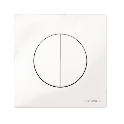 SCHWAB ATENA DUO przycisk spłukujący, biały
