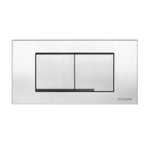 SCHWAB GAIOS DUO STEEL przycisk spłukujący, stal nierdzewna