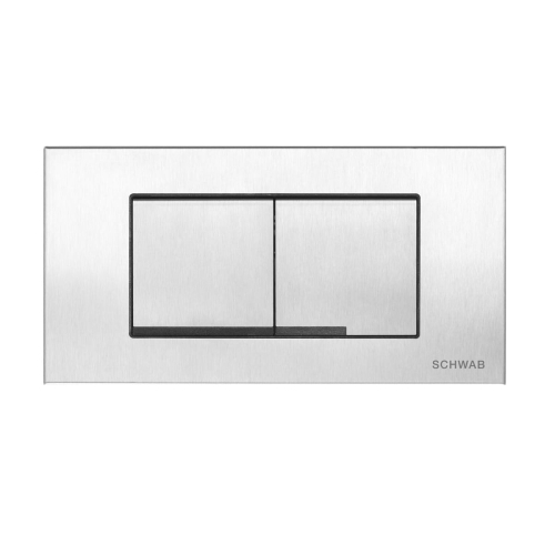 SCHWAB GAIOS DUO STEEL przycisk spłukujący, stal nierdzewna