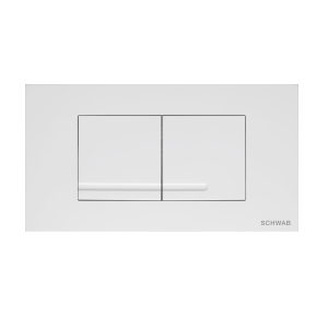 SCHWAB GAIOS DUO przycisk spłukujący, biały