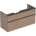 GEBERIT Szafka pod umywalkę ICON, z dwoma szufladami 118,4 cm x 61,5 cm x 47,6 cm, dąb / melaminowa struktura drewna, lava / matowy