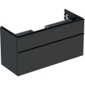 GEBERIT Szafka pod umywalkę ICON, z dwoma szufladami 118,4 cm x 61,5 cm x 47,6 cm, lava / lakierowany matowy, lava / matowy