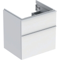 GEBERIT Szafka pod umywalkę ICON, z dwoma szufladami 59,2 cm x 61,5 cm x 47,6 cm, biały / lakierowany matowy, biały / matowy