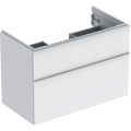 GEBERIT Szafka pod umywalkę ICON, z dwoma szufladami 88,8 cm x 61,5 cm x 47,6 cm, biały / lakierowany matowy, biały / matowy
