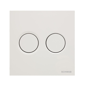 SCHWAB ITEA DUO przycisk spłukujący, biały