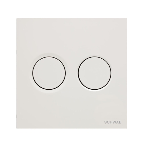 SCHWAB ITEA DUO przycisk spłukujący, biały