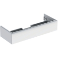 GEBERIT Szafka pod umywalkę ICON, z jedną szufladą 118,4 cm x 24,7 cm x 47,6 cm, biały / lakierowany matowy, biały / matowy