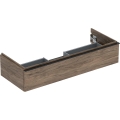 GEBERIT Szafka pod umywalkę ICON, z jedną szufladą 118,4 cm x 24,7 cm x 47,6 cm, orzech hickory / melaminowa struktura drewna, lava / matowy
