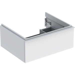 GEBERIT Szafka pod umywalkę ICON, z jedną szufladą 59,2 cm x 24,7 cm x 47,6 cm, biały / lakierowany matowy, biały / matowy