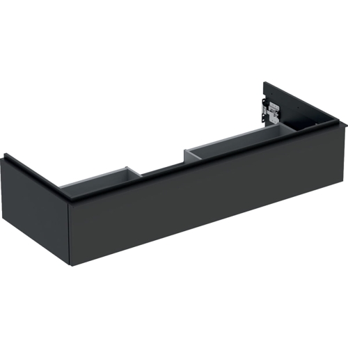 GEBERIT Szafka pod umywalkę ICON, z jedną szufladą 118,4 cm x 24,7 cm x 47,6 cm, lava / lakierowany matowy, lava / matowy