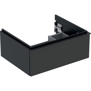 GEBERIT Szafka pod umywalkę ICON, z jedną szufladą 59,2 cm x 24,7 cm x 47,6 cm, lava / lakierowany matowy, lava / matowy