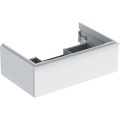 GEBERIT Szafka pod umywalkę ICON, z jedną szufladą 74 cm x 24,7 cm x 47,6 cm, biały / lakierowany matowy, biały / matowy