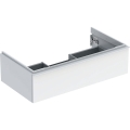 GEBERIT Szafka pod umywalkę ICON, z jedną szufladą 88,8 cm x 24,7 cm x 47,6 cm, biały / lakierowany na wysoki połysk, biały / matowy
