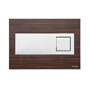 SCHWAB CARO przycisk spłukujący, drewno wenge/ chrom