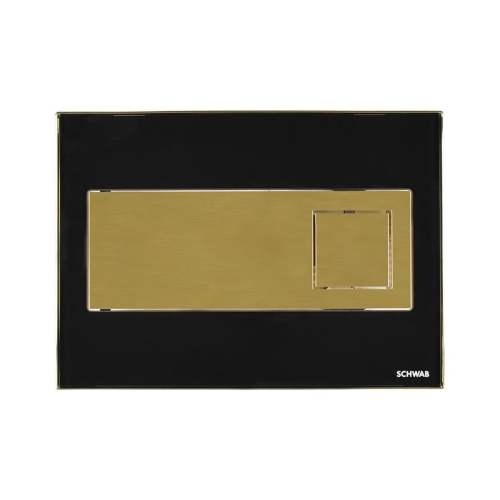 SCHWAB CARO przycisk spłukujący, czarny/ złoty