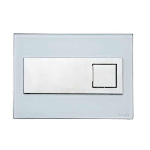 SCHWAB CARO przycisk spłukujący, biały/ chrom