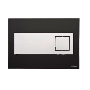 SCHWAB CARO przycisk spłukujący, czarny/ chrom