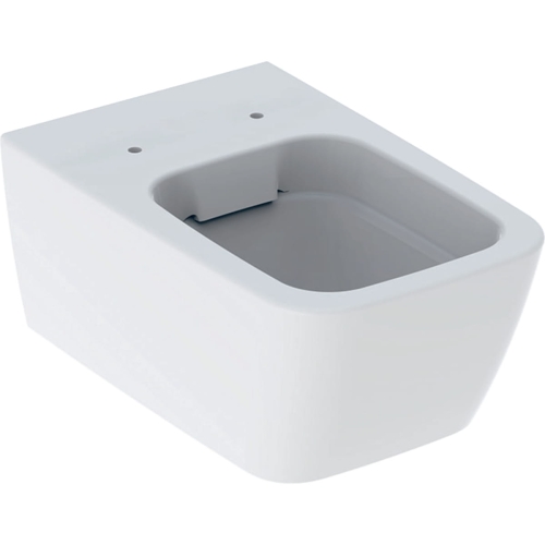 GEBERIT Miska wisząca WC ICON SQUARE, lejowa, B35cm, H33cm, T54cm, ukryte mocowania, Rimfree, KeraTect
