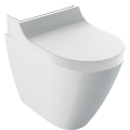 GEBERIT Urządzenie WC z funkcją higieny intymnej AQUACLEAN TUMA Comfort, stojąca miska WC, szkło białe