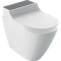 GEBERIT Urządzenie WC z funkcją higieny intymnej AQUACLEAN TUMA Comfort, stojąca miska WC, szkło czarne