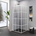 NEW TRENDY SUPERIA WHITE 90x90 cm kabina kwadratowa, szkło transparentne
