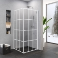 NEW TRENDY SUPERIA WHITE 90x90 cm kabina kwadratowa, szkło transparentne
