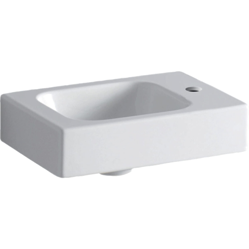 GEBERIT Umywalka ICON kompaktowa 38 cm, z półką po prawej stronie