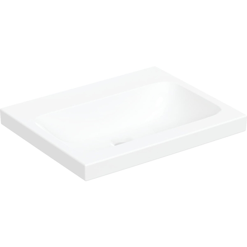 GEBERIT Umywalka ICON LIGHT  stawiana na blat, B60cm, H16cm, T48cm, bez przelewu, bez otworu na baterię, KeraTect