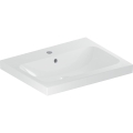 GEBERIT Umywalka ICON LIGHT , B60cm, H16cm, T48cm, z przelewem, z otworem na baterię, KeraTect