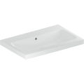 GEBERIT Umywalka ICON LIGHT , B75cm, H16cm, T48cm, z przelewem, bez otworu na baterię, KeraTect