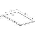 GEBERIT Brodzik prostokątny OLONA 180x90 cm, biały