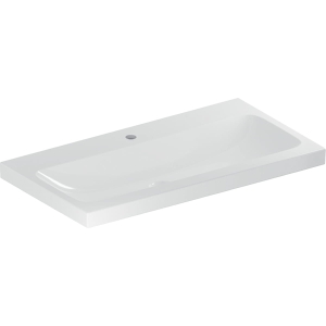 GEBERIT Umywalka ICON LIGHT , B90cm, H16cm, T48cm, bez przelewu, z otworem na baterię, KeraTect