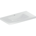 GEBERIT Umywalka ICON LIGHT , B90cm, H16cm, T48cm, bez przelewu, z otworem na baterię, z powierzchnią odkładczą, KeraTect