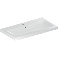 GEBERIT Umywalka ICON LIGHT , B90cm, H16cm, T48cm, z przelewem, z otworem na baterię, KeraTect