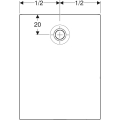 GEBERIT Brodzik prostokątny TYP 35 120x80 cm, biały matowy