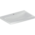 GEBERIT Umywalka ICON LIGHT stawiana na blat, 75 cm, z otworem na środku, bez przelewu,