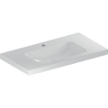 GEBERIT Umywalka ICON LIGHT z powierzchnią odkładczą 90 cm, z otworem na środku, bez przelewu,